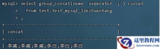 mysql列转行函数是什么