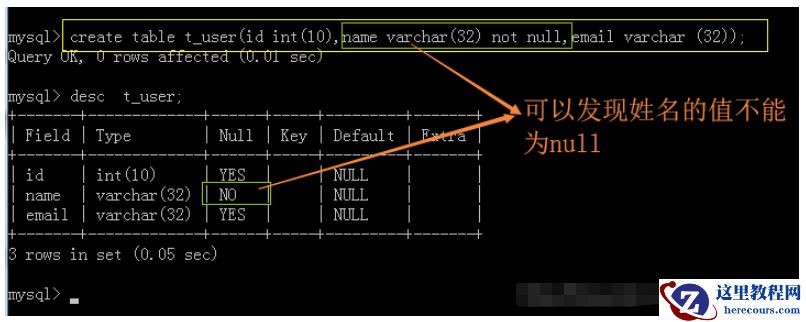 MySQL创建表时的条件有哪些