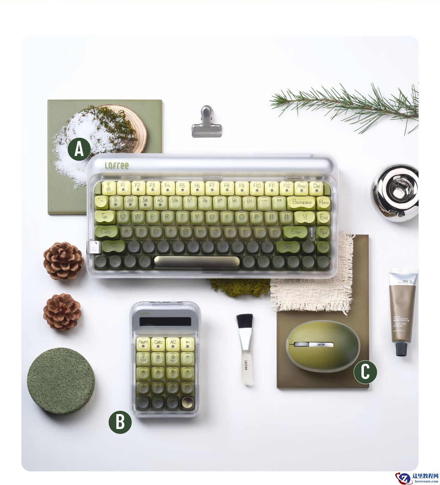 洛斐 QQ 音乐联名外设泄露：极地苔原配色，Fn+????激活 432Hz 自然声