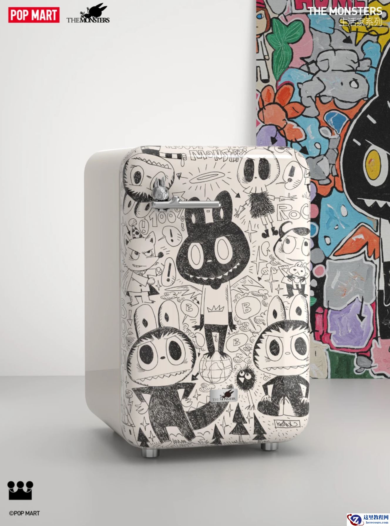 泡泡玛特进军家电行业，首款新品 LABUBU 冷藏箱亮相