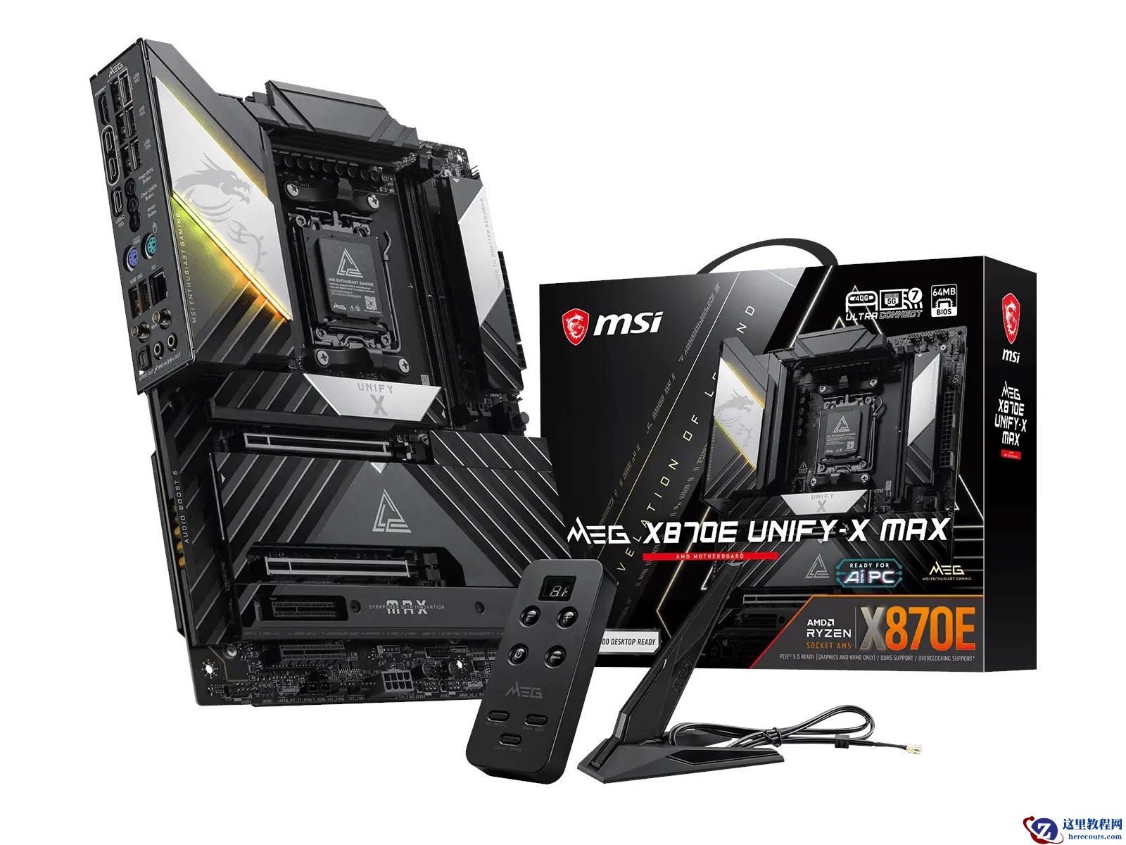 微星内存超频旗舰主板 MEG X870E UNIFY-X MAX 正式上线，18 相 110A 核心供电