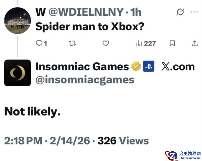索尼失眠组：《漫威蜘蛛侠》系列游戏“不太可能”登上微软 Xbox