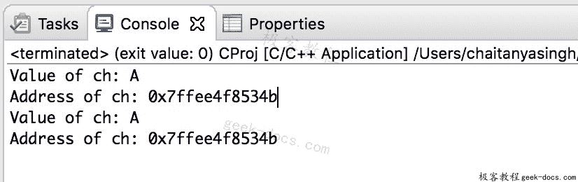 C 程序 指针变量
