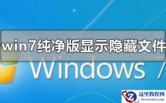 win7纯净版怎么显示隐藏文件？windows7查看隐藏文件教程