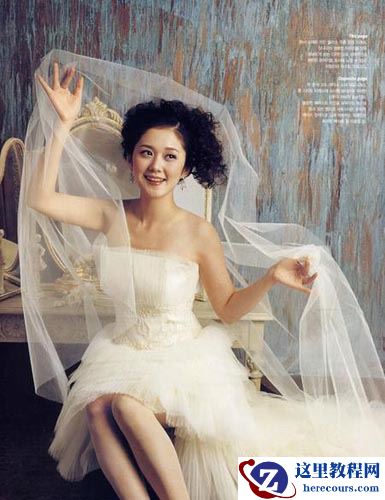 Photoshop给复杂背景美女婚纱照片抠图教程