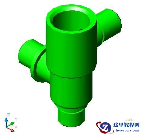 AutoCAD由立体图生成三视图的方法