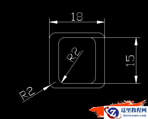 AutoCAD实例教程：逼真键盘帽的画法