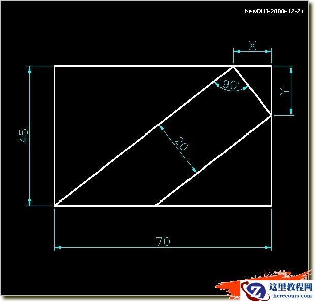 AutoCAD教程：“筷子放在杯子里”一题的画法