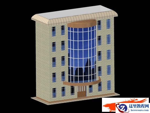 AutoCAD 2011新功能教程：曲面命令创建楼房