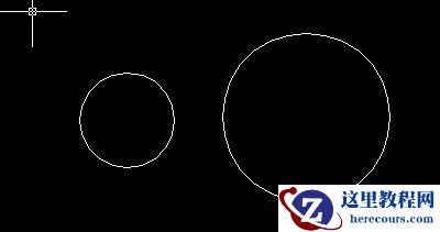 CAD中直线与两个圆的相切的画法