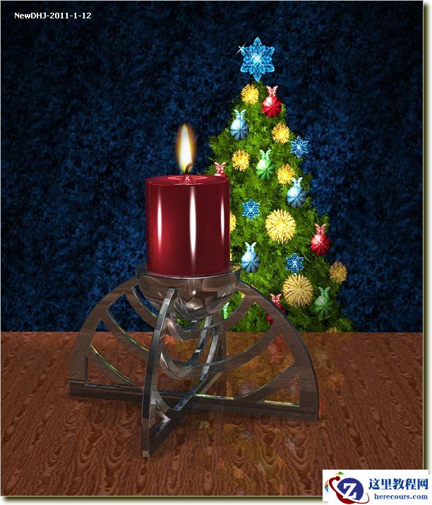 AutoCAD三维实例：中国建筑模型烛台的画法