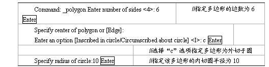 利用CAD绘制多边形和圆弧的方法