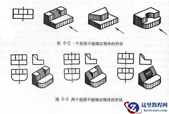 CAD教程之读组合体三视图的方法
