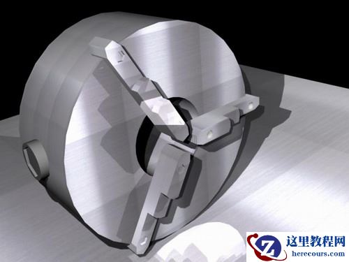 AutoCad绘制三爪卡盘模型,借用四视图来建模型