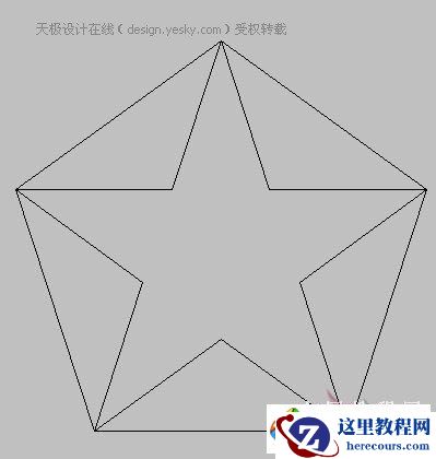 利用AutoCAD拉伸命令快速绘制立体五角星实例教程