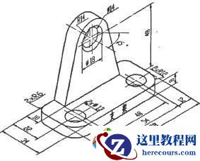 AutoCAD正等轴测图绘制文字和标注尺寸的方法