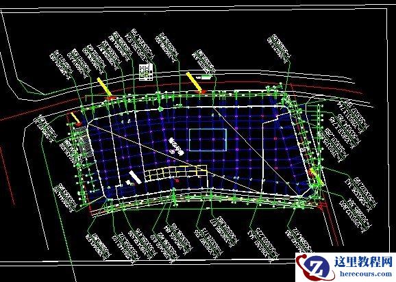 两点定线，三点定面，摆正CAD现场定位平面布置图